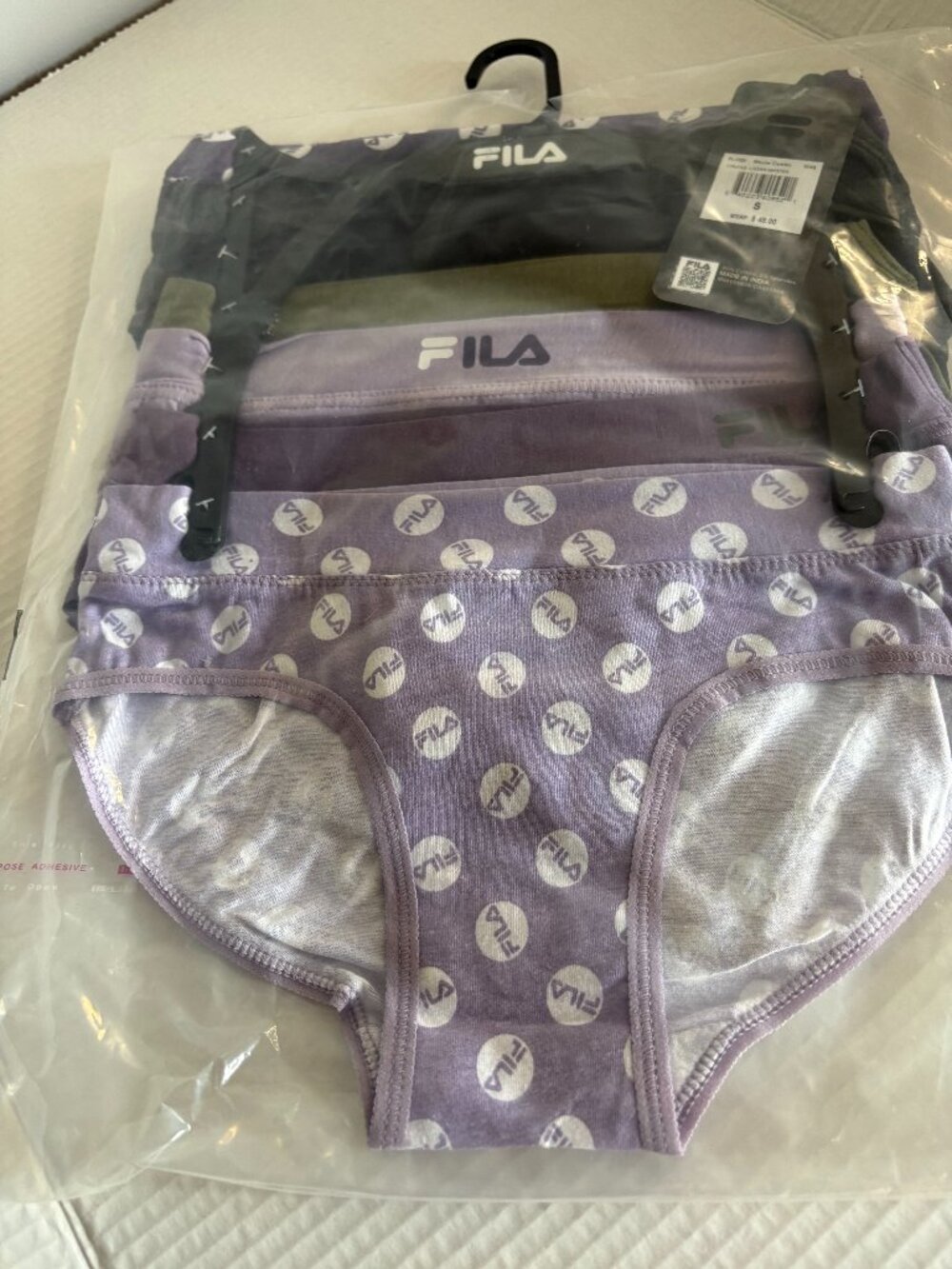 FILA Ladies Hipster Underwear 7-Pack, Size S, Mauve Combo